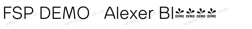 FSP DEMO   Alexer Bl字体转换